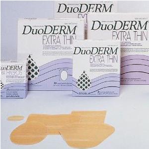 BX/20 DUODERM EXTRA THIN HYDROCOLLOID DRESSING OVAL 1 3/4" X 1 1/2" SPOT OCCLUSIVE TRANSLUCENT BACKI