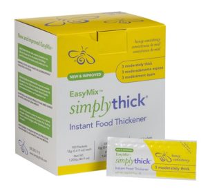 BX/100 SIMPLY THICK EASY MIX LIQUID THICKENER HONEY CONSISTENCY, 12G PACKAGE.