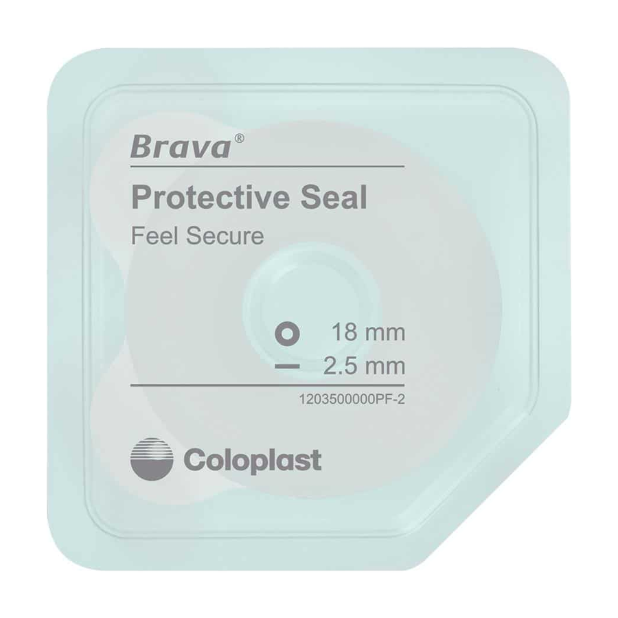 BX/10 BRAVA WIDE ADHESIVE PROTECTIVE RINGS 18MM ID 64MM OD