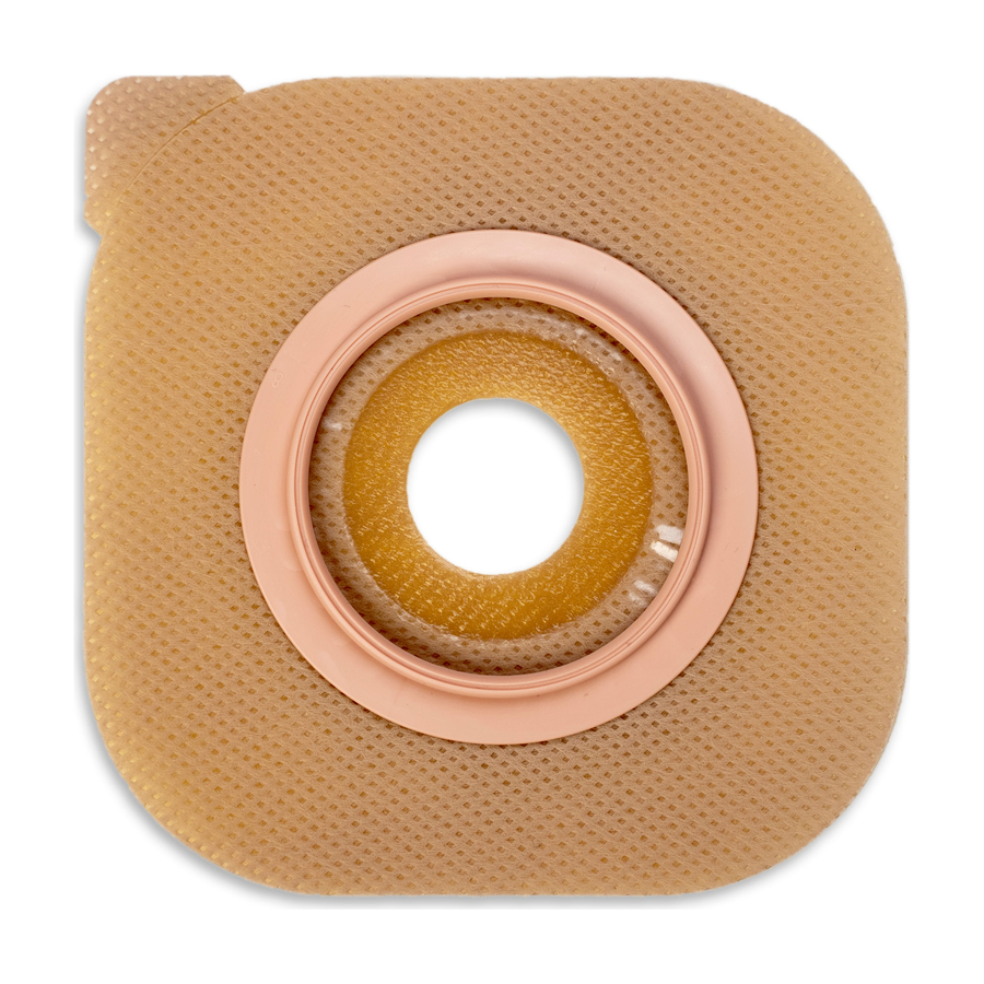 BX/5 NEW IMAGE FLAT CERAPLUS SKIN BARRIER PRE-CUT 1" (25mm) NO TAPE 1 3/4" FLANGE GREEN