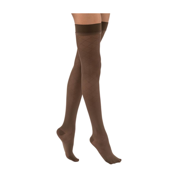 PR/1 JOBST ULTRASHEER WOMEN, THIGH HIGH, 15-20MMHG, SM, ESPRESSO, CLOSED TOE