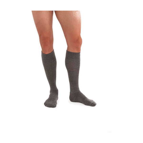 PR/1 JOBST ACTIVEWEAR KNEE HIGH COMPRESSION STOCKINGS, CLOSED TOE, 15-20MMHG, GREY, LARGE