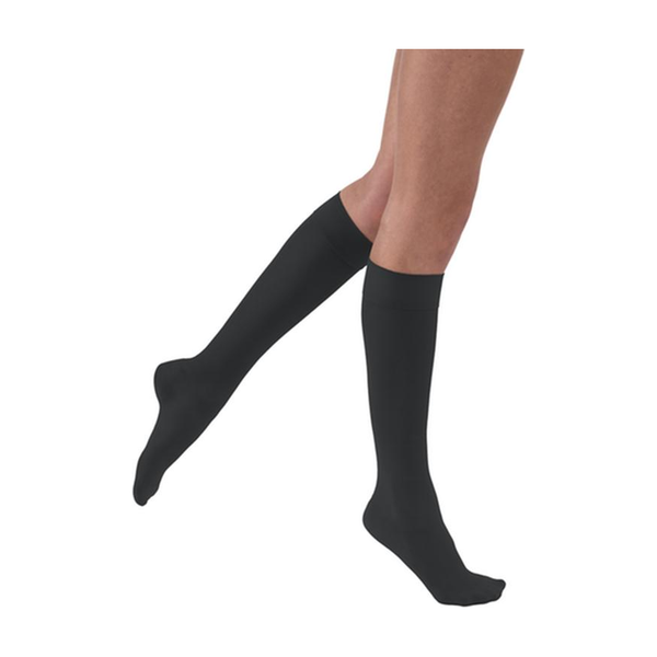 PR/1 JOBST ULTRASHEER WOMEN, KNEE HIGH, 15-20MMHG, MD, ANTHRACITE, CLOSED TOE