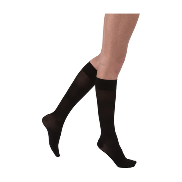 PR/1 JOBST ULTRASHEER WOMEN, KNEE HIGH PETITE, 15-20MMHG, XL, CLASSIC BLACK, CLOSED TOE