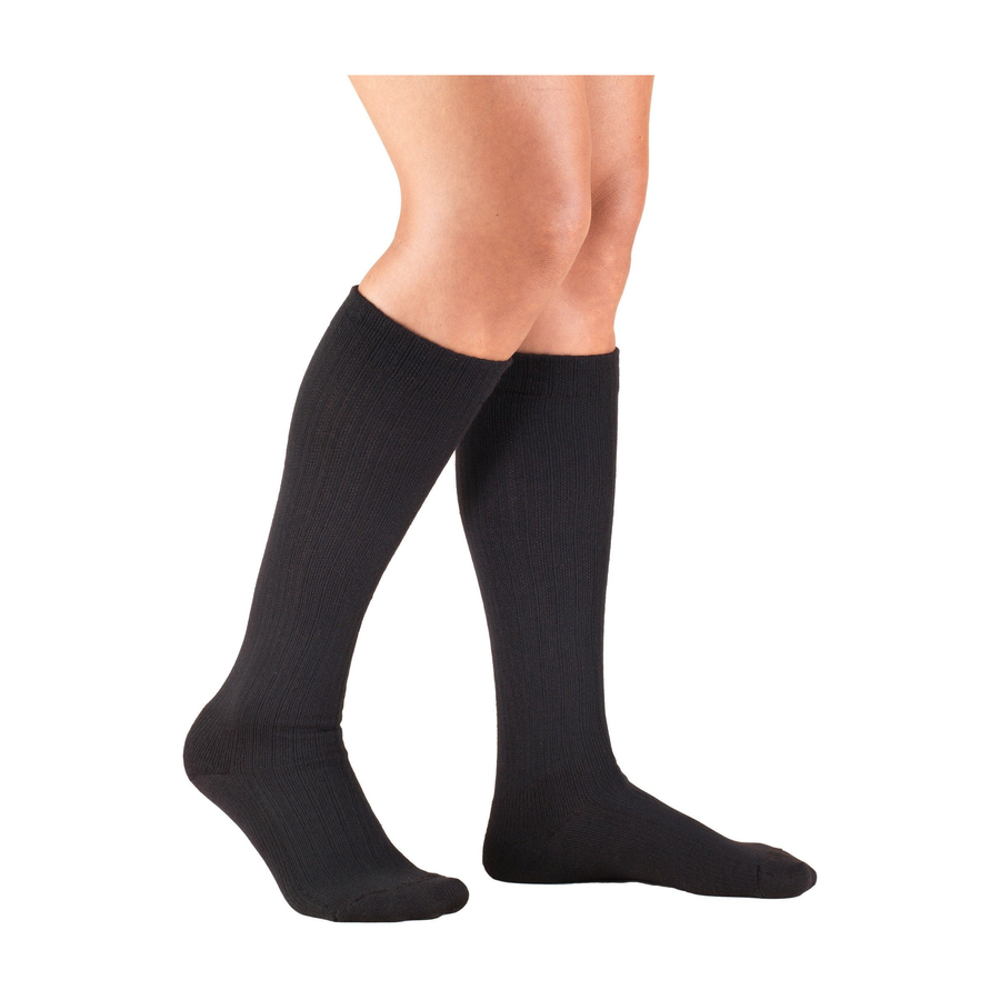 PAIR/1 JOBST FORMEN AMBITION 30-40MMHG GREY KNEE HIGH SOFTFIT STOCKINGS,CLOSED TOE 5 LONG