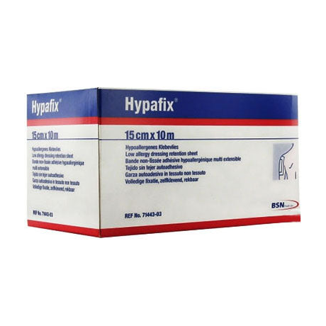 BX/1 HYPAFIX STRETCH NON-WOVEN ADHESIVE FIXATION SHEET 15CM X 10M