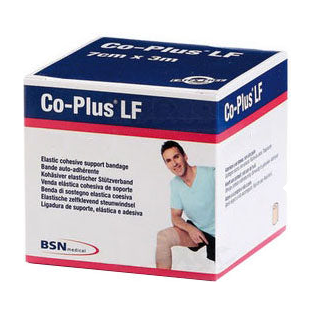 BX/24 CO-PLUS LATEX FREE ELASTIC COHESIVE BANDAGE 7.5CM X 4.5M (STRETCHED), BEIGE
