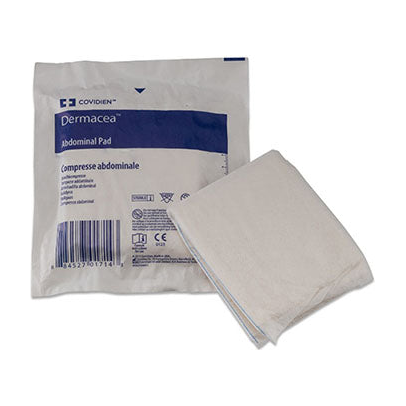 BX/18 DERMACEA ABDOMINAL PAD,7.5" X 8" STERILE