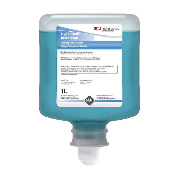 CS/8 HYGENIPAK SKIN CLEANSER, INSTAFOAM FOAMING, BLUE, 1L