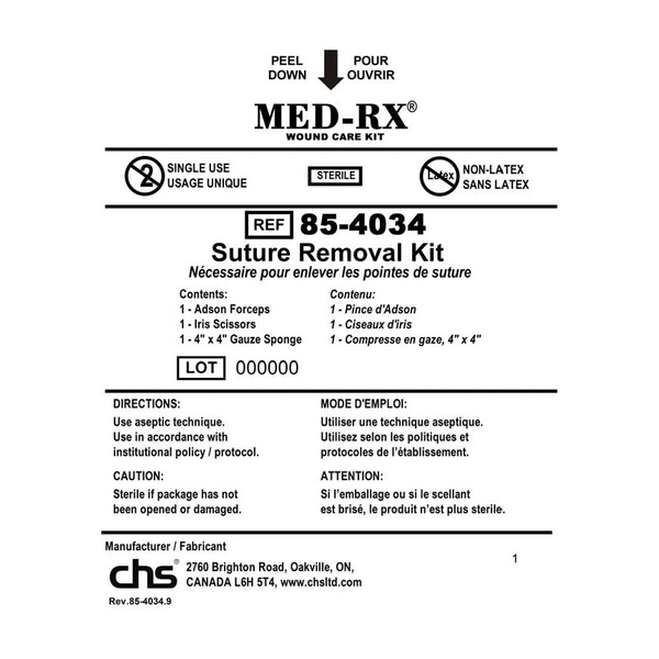 EA/1 SUTURE REMOVAL KIT