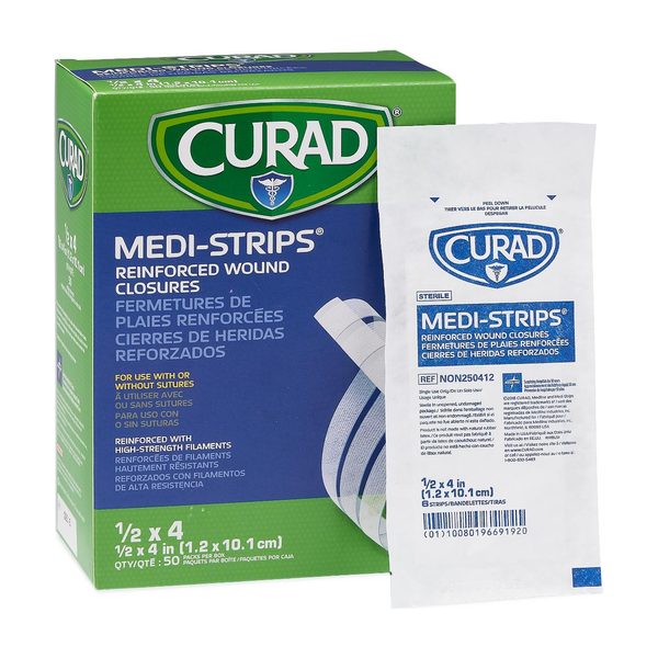 BX/50 (PK/6) MEDISTRIPS SKIN CLOSURE STERI-STRIP 1/2" X 4"