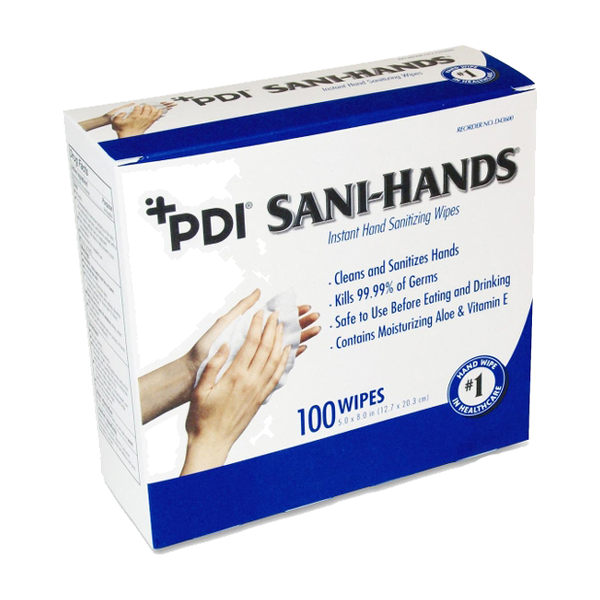 BX/100 SANI-HANDS ALC ANTI-MICROBIAL ALCOHOL GEL HAND WIPE INDIVIDUAL PACKET
