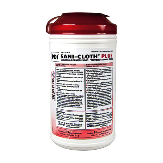 PK/160 SANI CLOTH PLUS LARGE 6IN