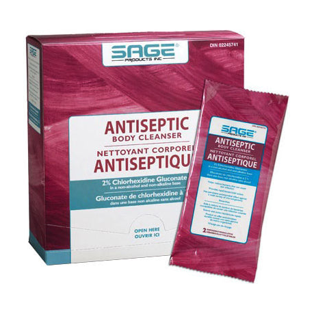 PK/6 ANTISEPTIC BODY CLEANSER WASHCLOTH 2% CHG