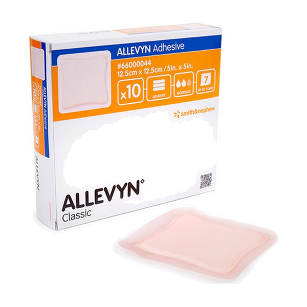 BX/10 ALLEVYN ADHESIVE FOAM DRESSING, SIZE 17.5CM X 17.5CM