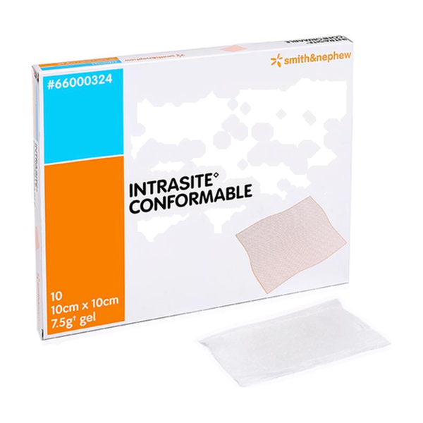 BX/10 INTRASITE CONFORMABLE HYDROGEL DRESSING, SIZE 10CM X 40CM