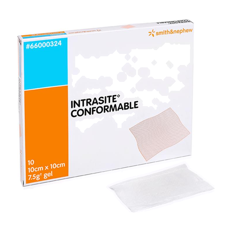 BX/10 INTRASITE CONFORMABLE HYDROGEL DRESSING, SIZE 10CM X 40CM