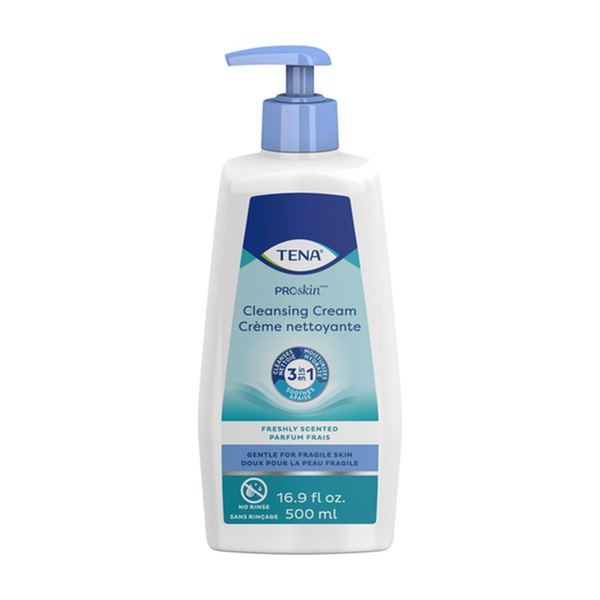 EA/1 TENA PROSKIN CLEANSING 3 IN 1 CREAM, 500ML, PUMP Heavy Item