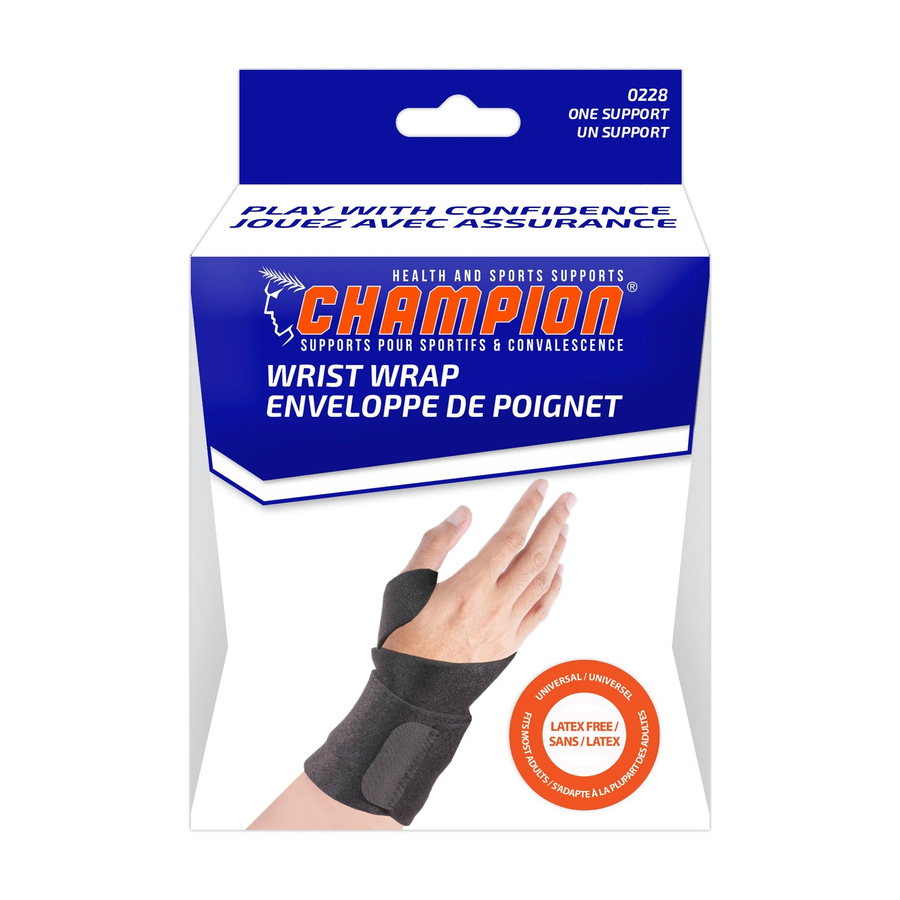EA/1 CHAMPION WRIST WRAP ONE SIZE 4 1/2" - 9 1/2"