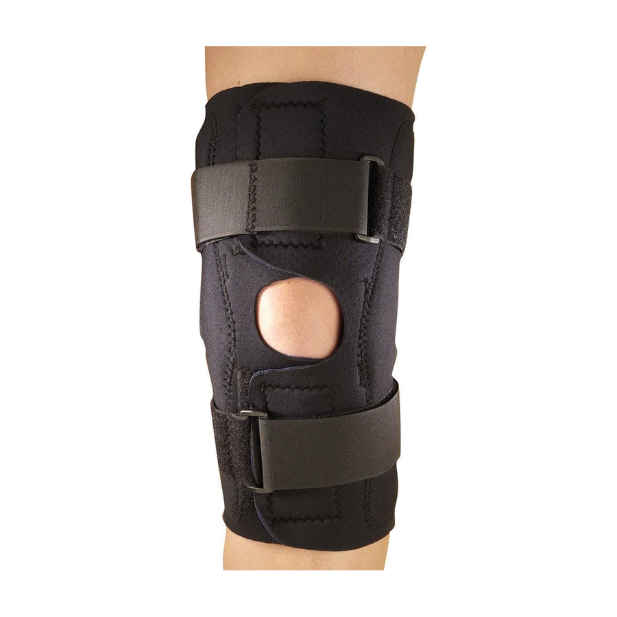 EA/1 OTC MAX NEOPRENE KNEE STABILIZER W/HINGED BARS XLARGE (20-22)" BLUE LATEX-FREE