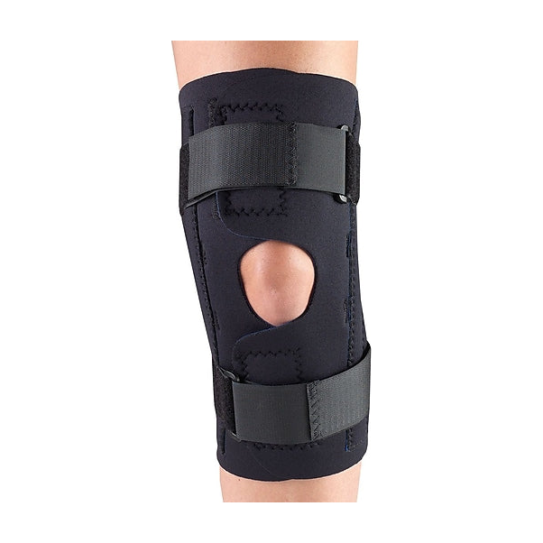 EA/1 CHAMPION MAXIMUM NEOPRENE STABILIZER WRAP W/ HINGED BARS LG (15 -16") BLACK OPENS FLAT REVERSIB