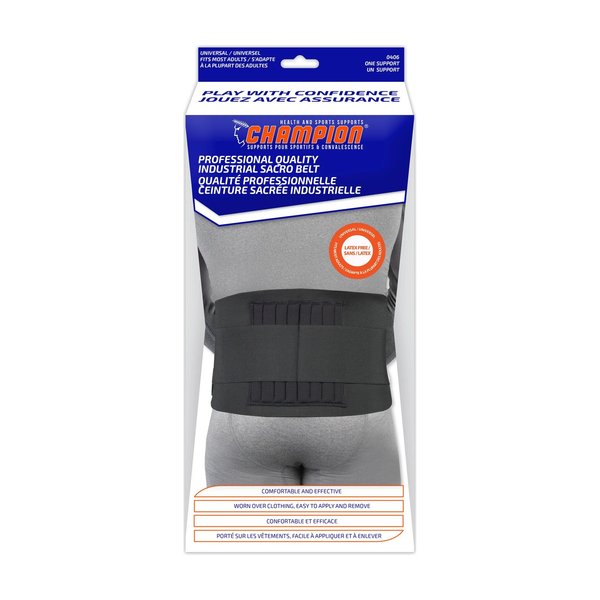 CHAMPION PROFESSIONAL QUALITY INDUSTRIAL SACRO BELT ONE SIZE 28" - 50"