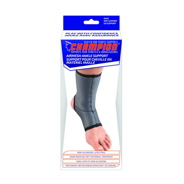 EA/1 ANKLE SUPPORT CHARCOAL LARGE