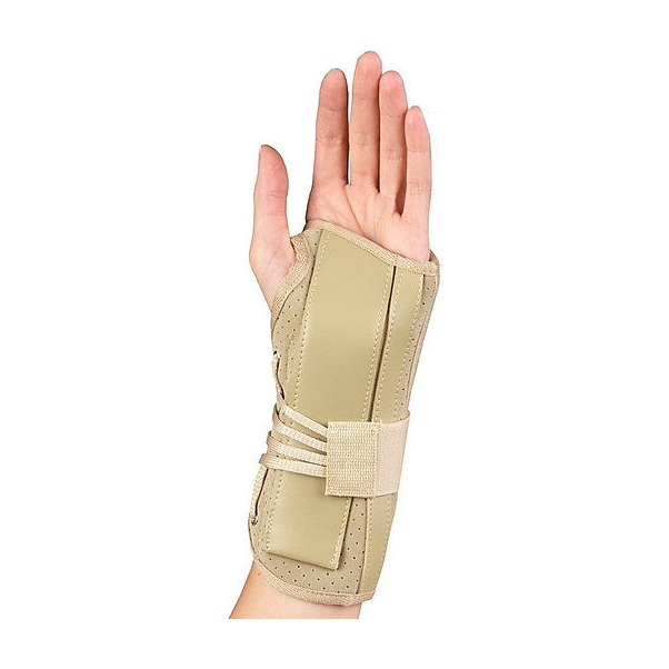 EA/1 OTC WRIST SPLINT COCK-UP MAXIMUM SUPPORT WITH SUEDE FINISH LEFT X-LARGE (7.5-8.5) LATEX-FREE