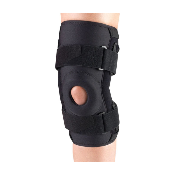 EA/1 OTC MAXIMUM KNEE STABILIZER W/ HINGED BARS 2XL (22-24") REVERSIBLE BLACK LATEX-FREE