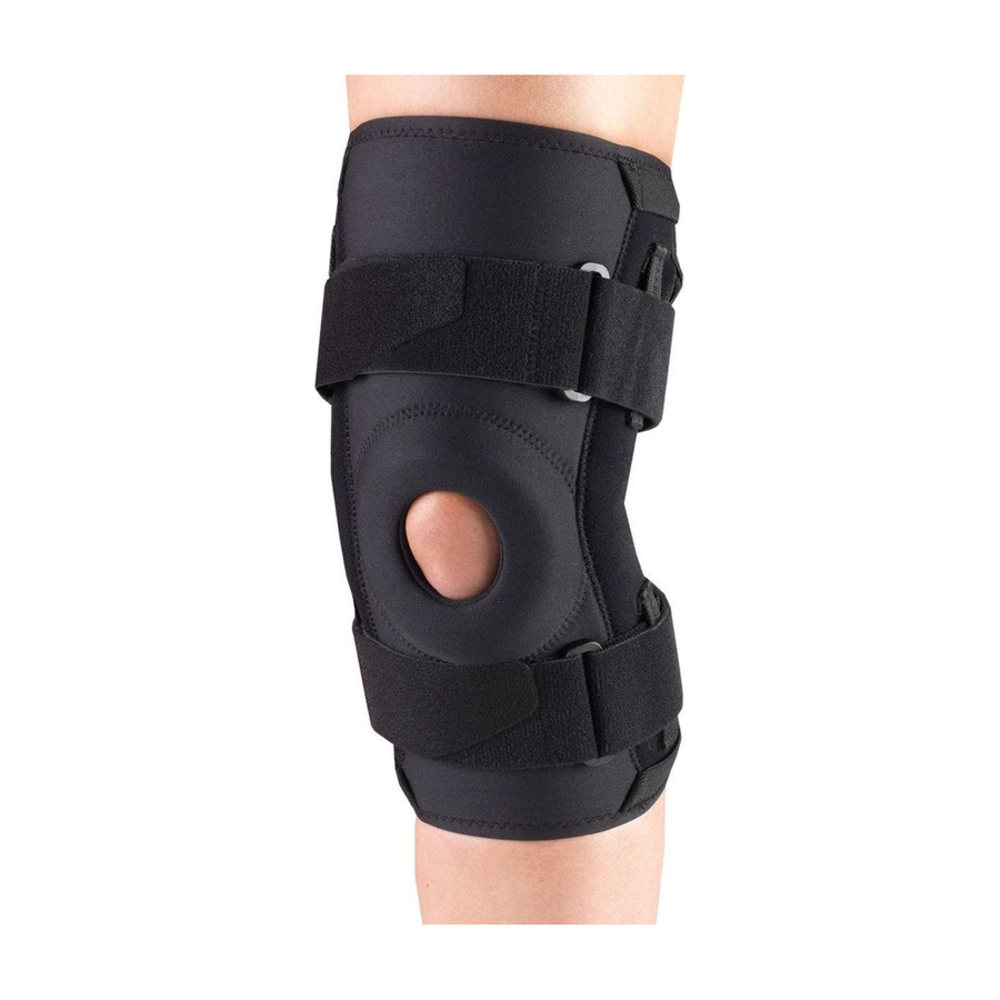 EA/1 OTC MAXIMUM KNEE STABILIZER W/ HINGED BARS 2XL (22-24") REVERSIBLE BLACK LATEX-FREE