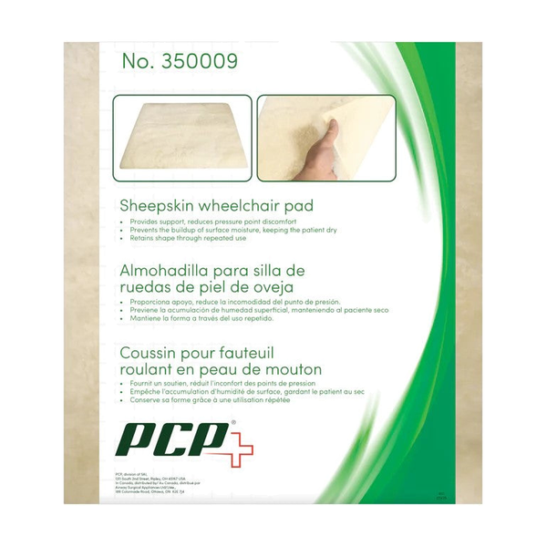 EA/1 SHEEPSKIN WHEELCHAIR PAD, 18"X20" (46X51CM)