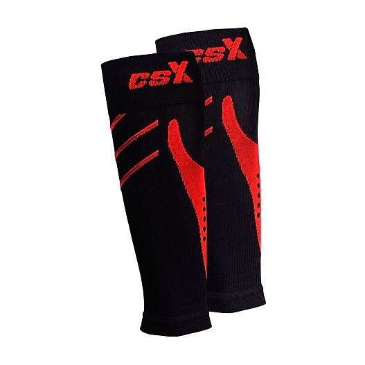 EA/1 CHAMPION CSX CALF SLEEVE LARGE 15-20MM RED/BLACK