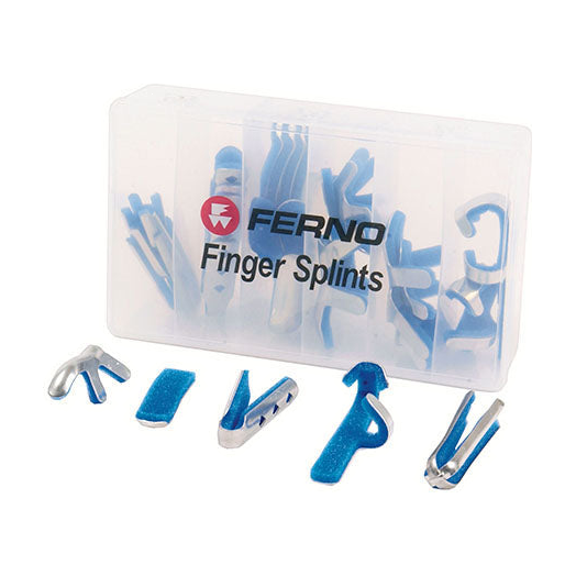 PK/48 FINGER SPLINT SET, ASSORTED, ALUMINUM FOAM