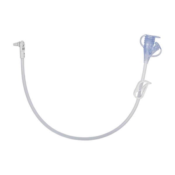 CS/5 MIC-KEY EXT SET 12IN, RIGHT ANGLE, NON-BOLUS, 2-PORT Y & CLAMP