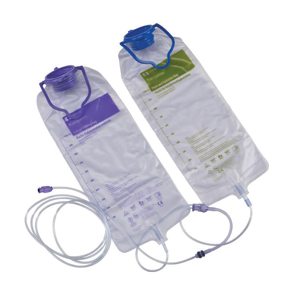 CS/30 KANGAROO JOEY SAFETY SCREW SPIKE SET 1000ML W/ FLUSH BAG.