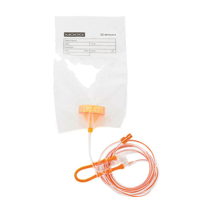 CS/30 MOOG INFINITY ORANGE SCREW CAP SET WITH ENFIT CONNECTOR