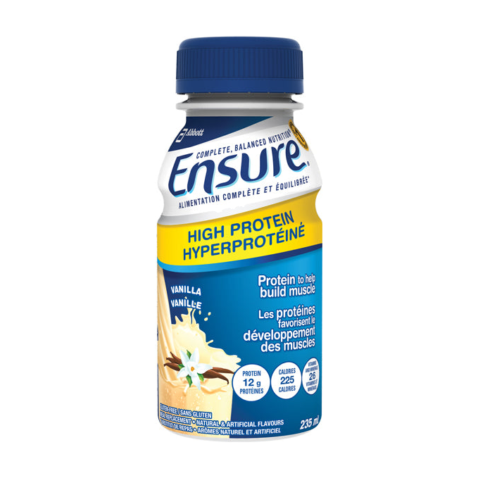CS/4PK (6/PK) ENSURE HI PRTN STRAWBERRY 235ML BOTTLE (NON-RETURNABLE)