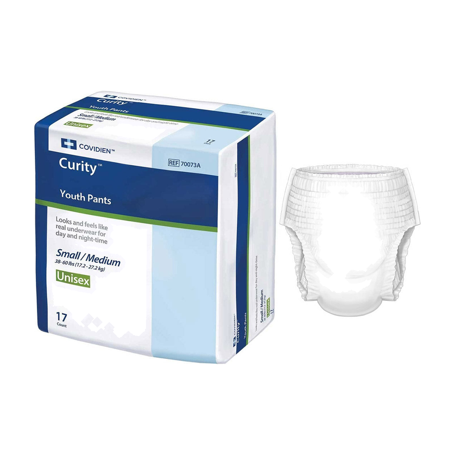 CS/4BG (17EA/BG) CURITY YOUTH PANTS, UNISEX, MEDIUM (45-65 LBS.) Heavy Item