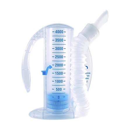 EA/1 AIRLIFE VOLUMETRIC INCENTIVE SPIROMETER W/ ONE-WAY VALVE 2500ML FLEXIBLE TUBING W/ MOUTHPIECE H