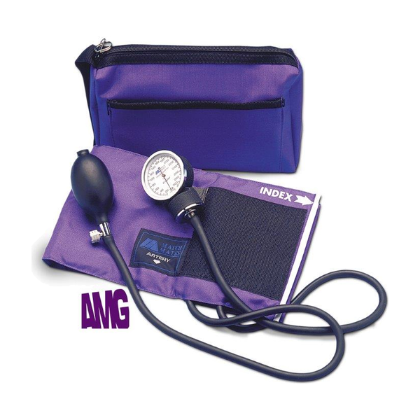 EA/1 COLOR PRO SPHYGMOMANOMETER, ADULT PURPLE LATEX FREE (10-16IN) WITH CARRY CASE (NON-RETURNABLE