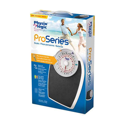 EA/1 PHYSIO LOGIC PROSERIES SCALE WHITE 300LBS NON-SLIP SURFACE LBS/KG TRACKS UP TO 4 USERS