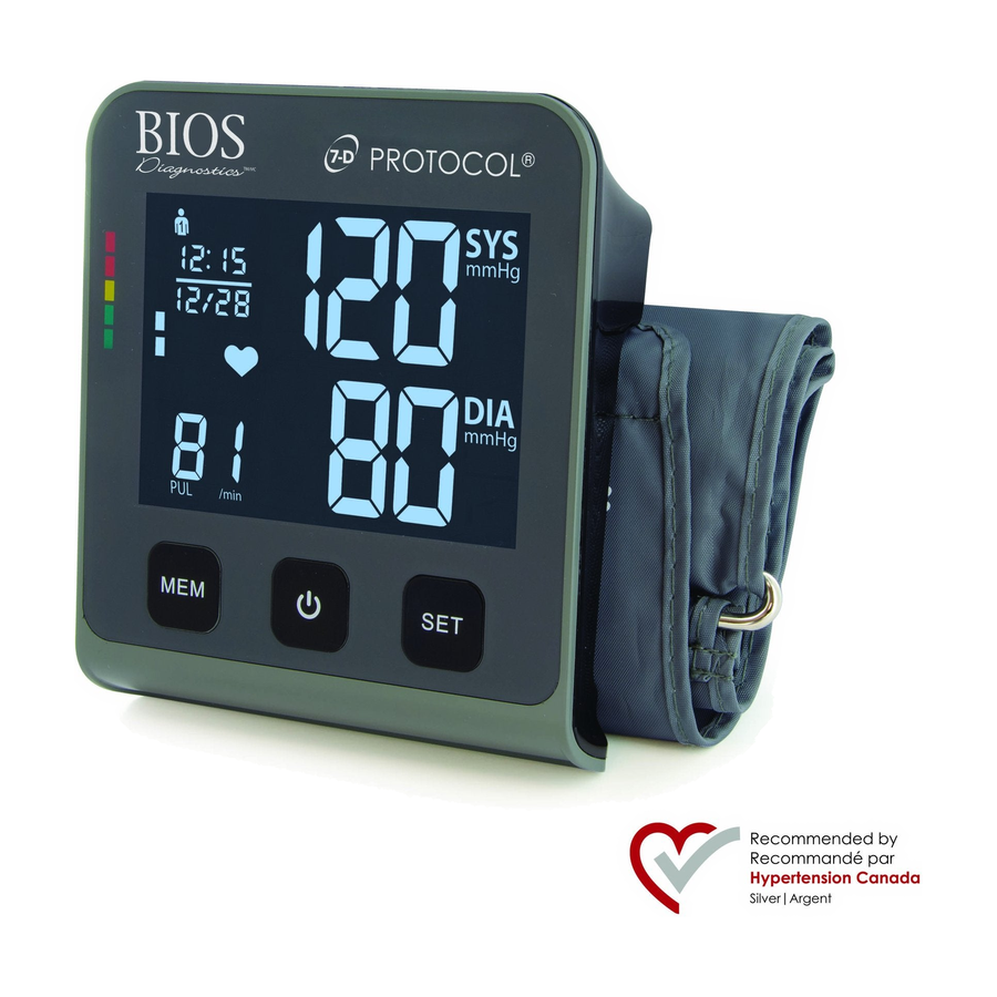 EA/1 BIOS PROTOCOL 7D MII HOME BLOOD PRESSURE MONITOR (PRECISION 12.0)