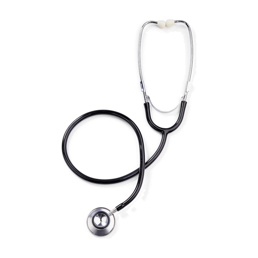 EA/1 MEDLINE DUAL HEAD STETHOSCOPE, BLACK.
