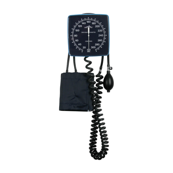 EA/1 BLOOD PRESSURE UNIT ANEROID DIAL WALL MOUNT W/ ADULT CUFF.