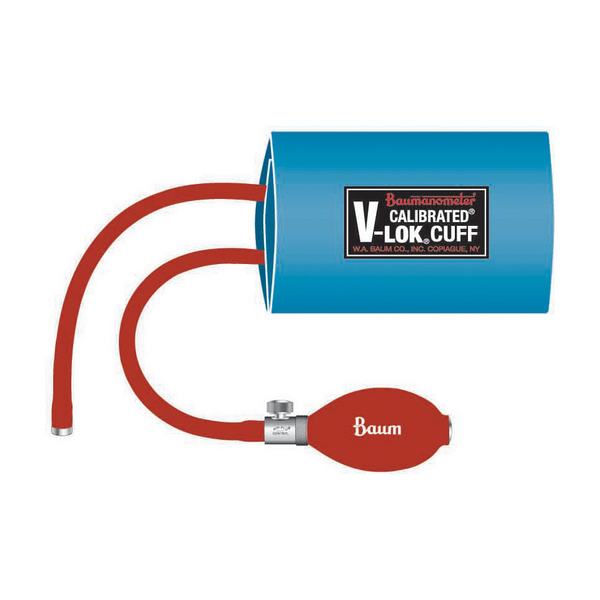 EA/ INFLATION BLOOD PRESSURE SYSTEM W/ V-LOK CUFF, BAG, BULB - ADULT