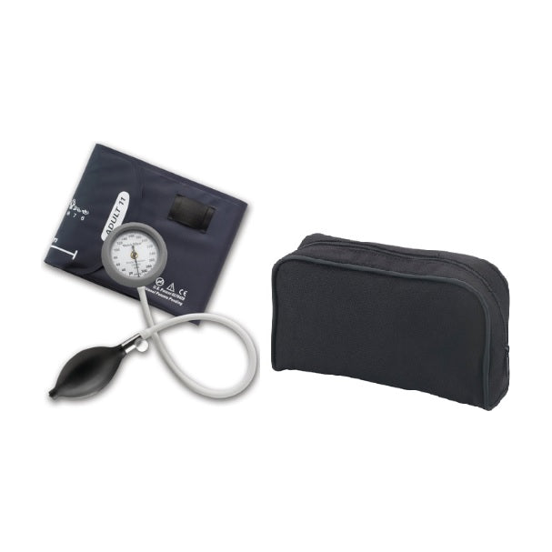 EA/1 BRONZE SERIES DS44 INTEGRATED ANEROID SPHYGMOMANOMETER GAUGE, WITH ONE-PIECE ADULT CUFF AND ZIP