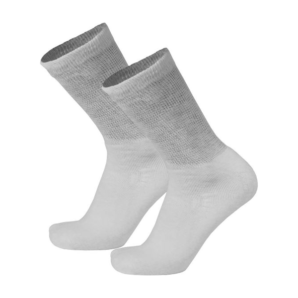 PR/1 TRUFORM PREMIER LOOSE FIT CREW LENGTH DIABETIC SOCKS BLACK MEDIUM (MEN: 6-9) (WOMEN: 7-10) CUSH