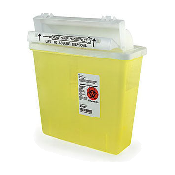 EA/1 IN -ROOM SHARPSAFETY SHARPS CONTAINER -YELLOW 5QT