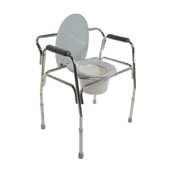 EA/1 EXTRA-WIDE CHROME COMMODE