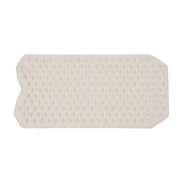 EA/1 PCP BATH SAFETY MAT (15 1/2 X 39 1/2") WHITE ALLERGEN-FREE MILDEW-RESISTANT VINYL